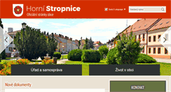 Desktop Screenshot of horni-stropnice.cz