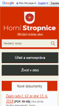 Mobile Screenshot of horni-stropnice.cz